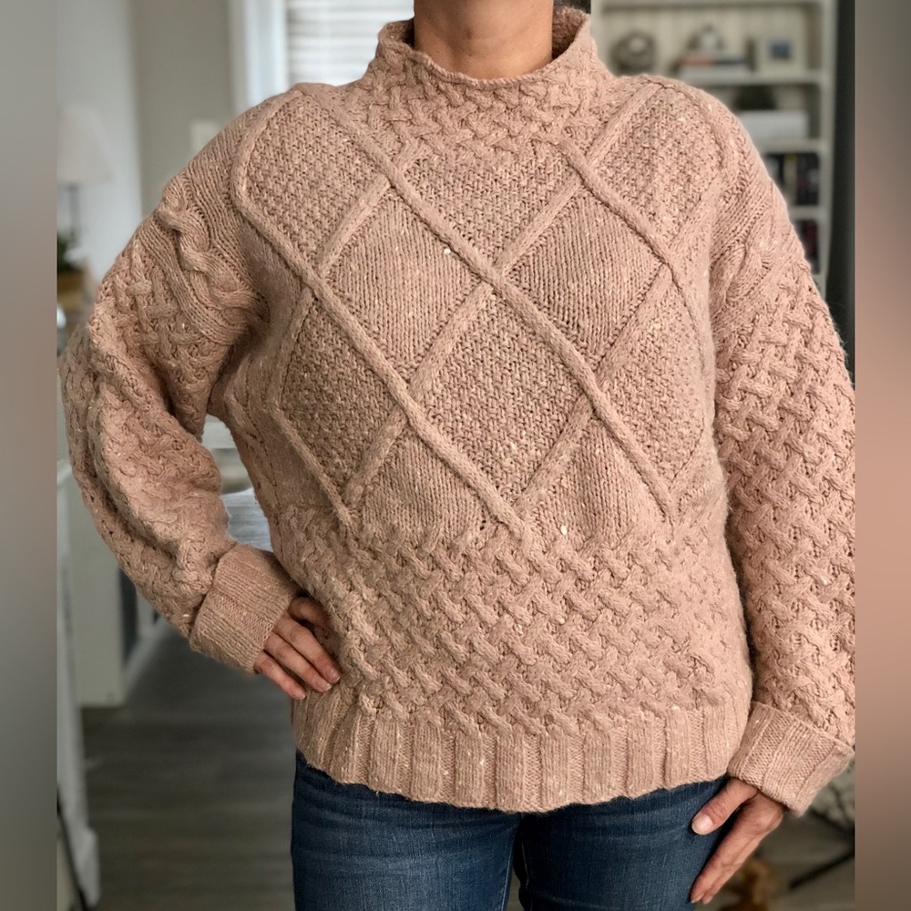 Vintage 1990’s Express Tricot Hand-Knitted Sweater, Size: Small